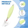 Unique Bargains Treble Hooks Metal Spinner Fishing Lures for Freshwater Saltwater Salmon 10 Pcs - 3 of 4