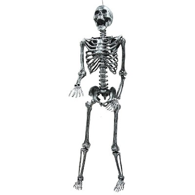 Sunstar Skeleton Steel Gray LED Lighted Hanging Halloween Decoration - 60 in - Gray