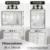 Rectangle Glossy Bathroom Mirrors For Wall Metal Frame Vanity Mirror Dressing Mirror,for Bathroom,Living Room,Bedroom-The Pop Home - 4 of 4