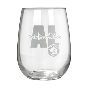NCAA Alabama Crimson Tide The Vino Stemless 17oz Wine Glass - Clear - 1 of 1