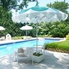 MINNIDIP Round Scalloped Petal Market Patio Umbrella - Topiary - 4 of 4
