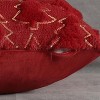 LISM 18"x 18" Christmas Tree Decorative Faux Fur Pillow Covers Set of 2 - 3 of 4
