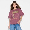 Women's Bob Marley Resurrection Short Sleeve Graphic T-Shirt - Cherry Brown - 2 of 3