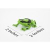 Collectible Wildlife Gifts | Poison Dart Frog, Green and Black, Hand Painted, Amphibian, Hard Rubber, Rainforest Frog,  Toy, Gift,  2"  F024 B37 - 2 of 4