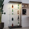 KTMBDW Glass Display Cabinet with 4 Shelves, Curio Cabinets for Living Room, Bedroom, Office, Floor Standing Glass Bookshelf - 3 of 4