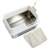 LunaLulink Stainless Steel Litter Box with Lid, Extra Large Litter Box for Big Cats, Litter Box with Pedal Filter and Scoop for Easy Cleaning, White - 3 of 4