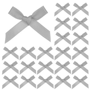 Unique Bargains Satin Durable Flexible Polyester Mini Craft Ribbon Bow 100 Pcs - 1 of 4