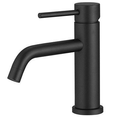 BWE Single Hole Single Handle Bathroom Faucet With Deck Plate