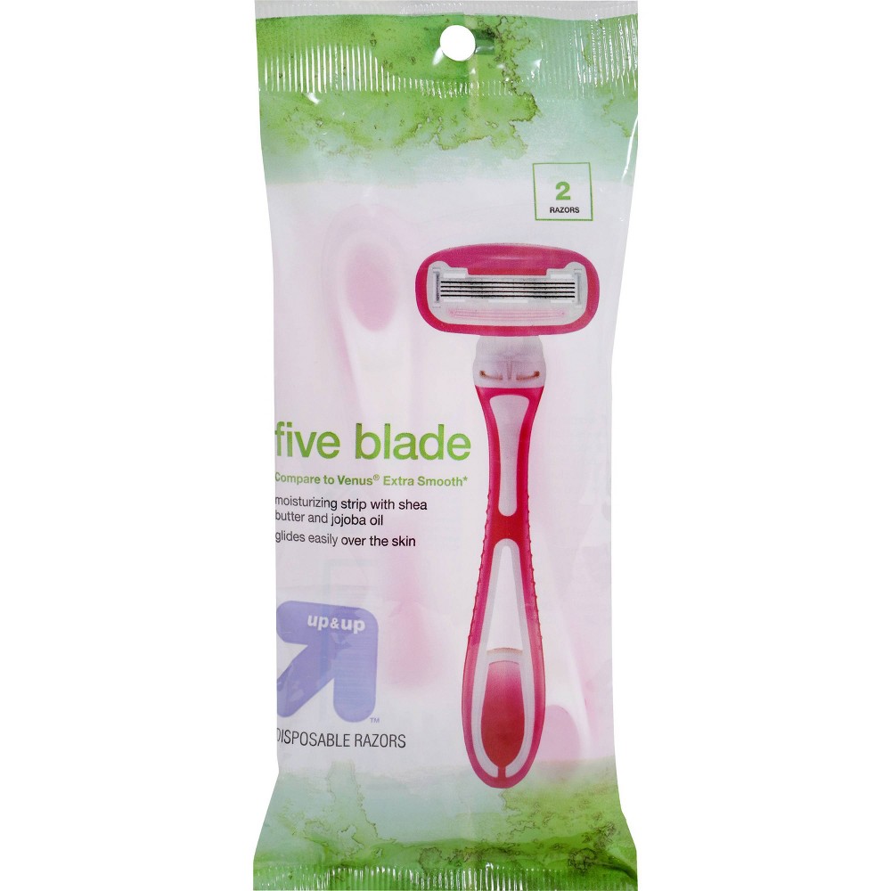 (pack of 36) Blade Disposable Razor - Trial Size - 5 Blade/2ct - up & up
