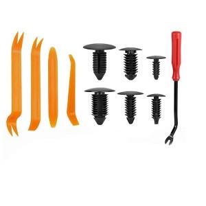 Itopfox Universal Car Vehicle Truck Body Bumper Shield Fastener Rivets Door Panel Push Pins with Trim Removal Tools - 1 of 4
