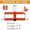 COZONY 3 Point Trailer Hitch with 2" Receiver, Category 1 Quick Hitch Adapter, Heavy Duty Drawbar, Suitcase Weight Brackets, Tractor Attachment - 4 of 4