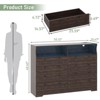 Dresser for Bedroom Deep Drawers, 55 Inch Tall Wooden Bedroom Dressers with Power Outlet and Led Lights - 3 of 4