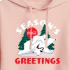 Women's - Coca-Cola - Seasons Greetings Polar Bears Cropped Graphic Hoodie - 2 of 3