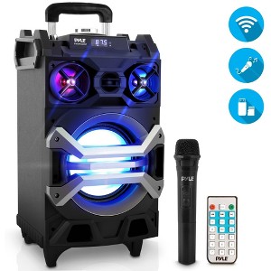 Pyle 500W Portable Bluetooth Karaoke Speaker System with DJ Lights PWMA325BT - 1 of 4