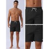 INSPIRE CHIC Men's Summer Drawstring Elastic Waist Mesh Lining Solid Board Shorts - image 4 of 4