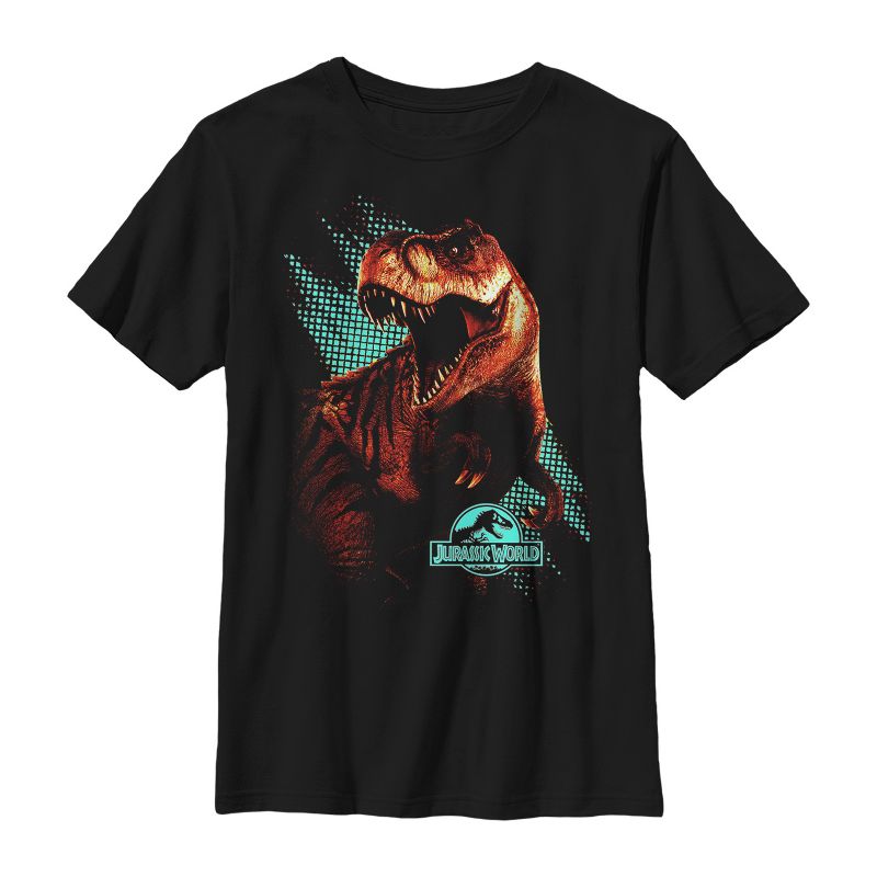 Boy's Jurassic World T. Rex Computer Screen T-Shirt, 1 of 5