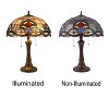 Chloe Lighting Ellington Tiffany-style Dark Bronze 2 Light Victorian Table Lamp 16inch Shade - 3 of 3