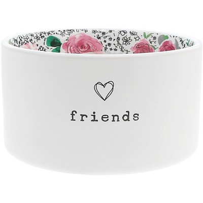 Pavilion Gift Company - Friends - 10 oz 100% Soy Wax Reveal, Triple Wick Candle Scent: Tranquility - Flame Candles