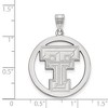Black Bow Jewelry Sterling Silver Texas Tech Red Raiders NCAA Extra Large Pendant - 2 of 3