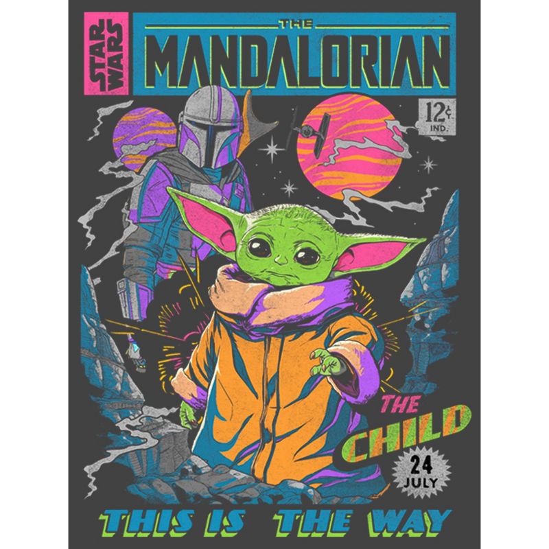 Boy's Star Wars The Mandalorian 12 Cents Retro Comic T-Shirt, 2 of 5