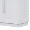 Sapphtopaz Decorative Storage Cabinet Adjustable Shelves Sideboard Buffet Cabinet with Storage Dining Cabinet for Kitchen, Living Room, Entryway - 2 of 4
