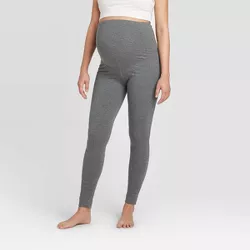 Cotton Maternity Leggings - Isabel Maternity by Ingrid & Isabel™ Heather Gray S