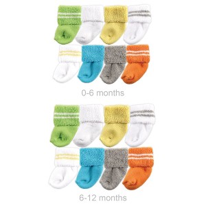 Luvable Friends Baby Grow with Me Cotton Terry Socks, Yellow, 0-6 and 6-12 Months - 1 of 1