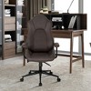 Costway High Back Ex ecutive Office Chair Adjustable Reclining Task Chair Armrest - 3 of 4