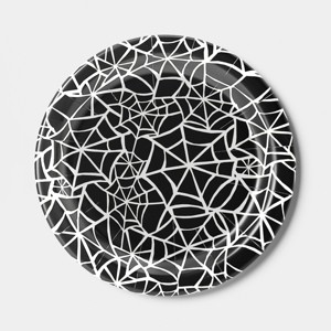 Black Web Disposable Dinner Plates 9" - 20ct - Hyde and EEK! Boutique™ - 1 of 3