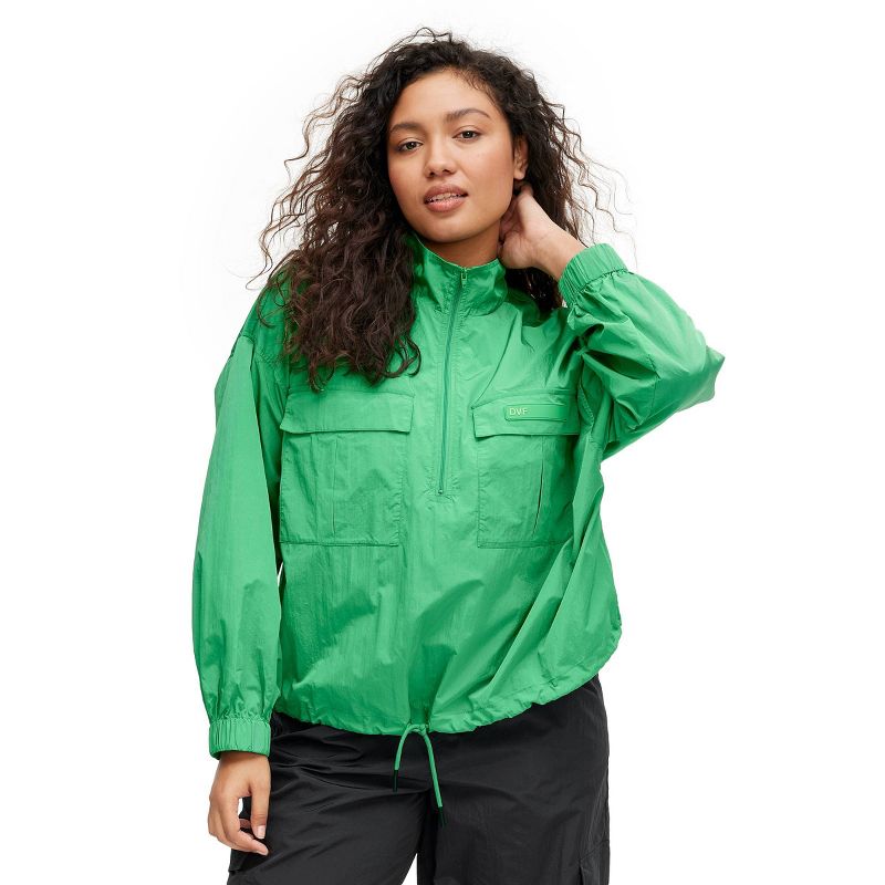 Women's Nylon Packable Long Sleeve Half Zip Jacket - DVF for Target, 4 of 10