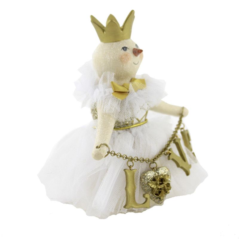 Heather Myers 6.0 Inch Adelina Love Gold Snow Figurines, 2 of 4