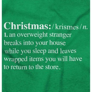 Funny Meaning of Christmas Definition Graphic T Shirt Men or Women Brisco Brands - 1 of 4