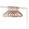 3 Sprouts Kids & Baby Wheat Straw Plastic Hangers 30 pack - Brown - 4 of 4