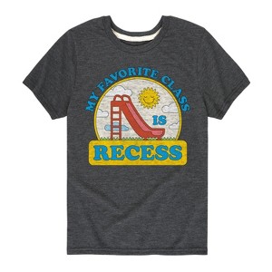 Boys' - Instant Message - My Favorite Class Is Recess Short Sleeve Graphic T-Shirt - 1 of 4