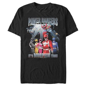 Men's Power Rangers Birthday 21 Morphin Time T-Shirt - 1 of 4