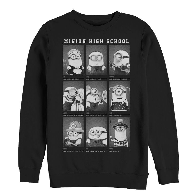 Men's Despicable Me Minion Yearbook Sweatshirt, 1 of 4