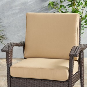 Christopher Knight Home Hopewell Outdoor Water Resistant Fabric Club Chair Cushions - 1 of 4