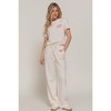 I am a Fashion Junky Waistband Print Detail Sweatpants - 2 of 4
