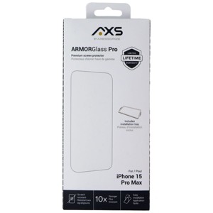 Axessorize ArmorGlass Pro Screen Protector for Apple iPhone 15 Pro Max - 1 of 1