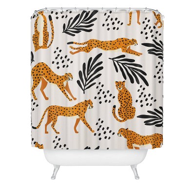 Cheetah Shower Curtain Art by BlueLeLa - society6