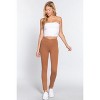 Slickblue Mid-Rise Ponte Pants, Seagull Shaped Design, Elastic Waist, Skinny Fit, Color Options, Size S-L - 3 of 4