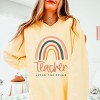 Simply Sage Market Teacher Livin' The Dream Rainbow Lightweight Garment Dyed Sweatshirt - 3 of 4