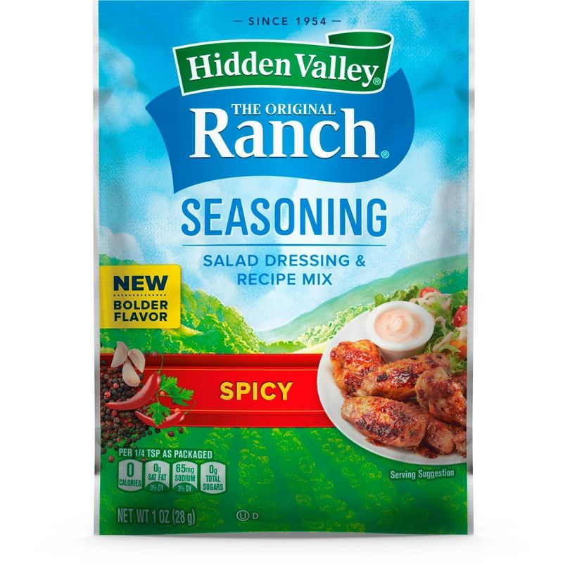 Hidden Valley Spicy Ranch Salad Dressing &#38; Seasoning Mix - 1oz, 3 of 13