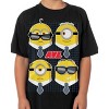 Seven Times Six Minions T-Shirt Boy's Anti-Villain League Short Sleeve Graphic Tee Black - 2 of 4