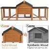 Acekool Chicken Coop with Run, 2-Tier Yellow Wooden Hen House, Large Waterproof Outdoor Poultry Cage, Double Doors, Removable Tray, 82.7'' - 4 of 4