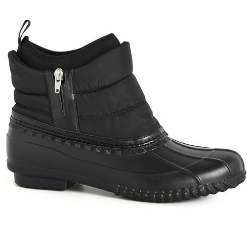 Cloudwalkers | Women's Wide Fit Willa Cold Weather Boot - Black - 10w ...