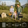 Striped Outdoor Plastic Straw Rug – Waterproof Camping Mat with Rubber Backing for RV, Patio, Picnic & Backyard - 4 of 4