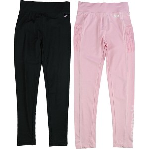 Reebok Girls 2-Pack Compression Athletic Pants - 1 of 2