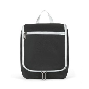 Della Gao Black Water Repellent Polyester Hanging Toiletry Bag - 1 of 4