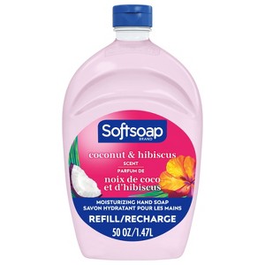 Softsoap Moisturizing Liquid Hand Soap Refill - Coconut & Hibiscus - 50 fl oz - 1 of 4